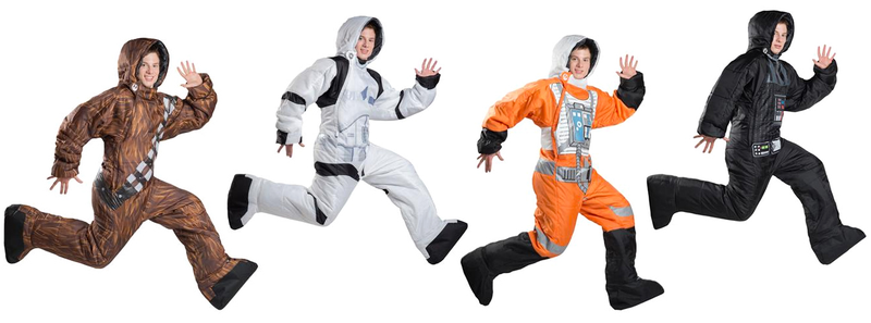 Illustration for article titled Imagine the Epic Dreams You'll Have in These Wearable Star Wars Sleeping Bags